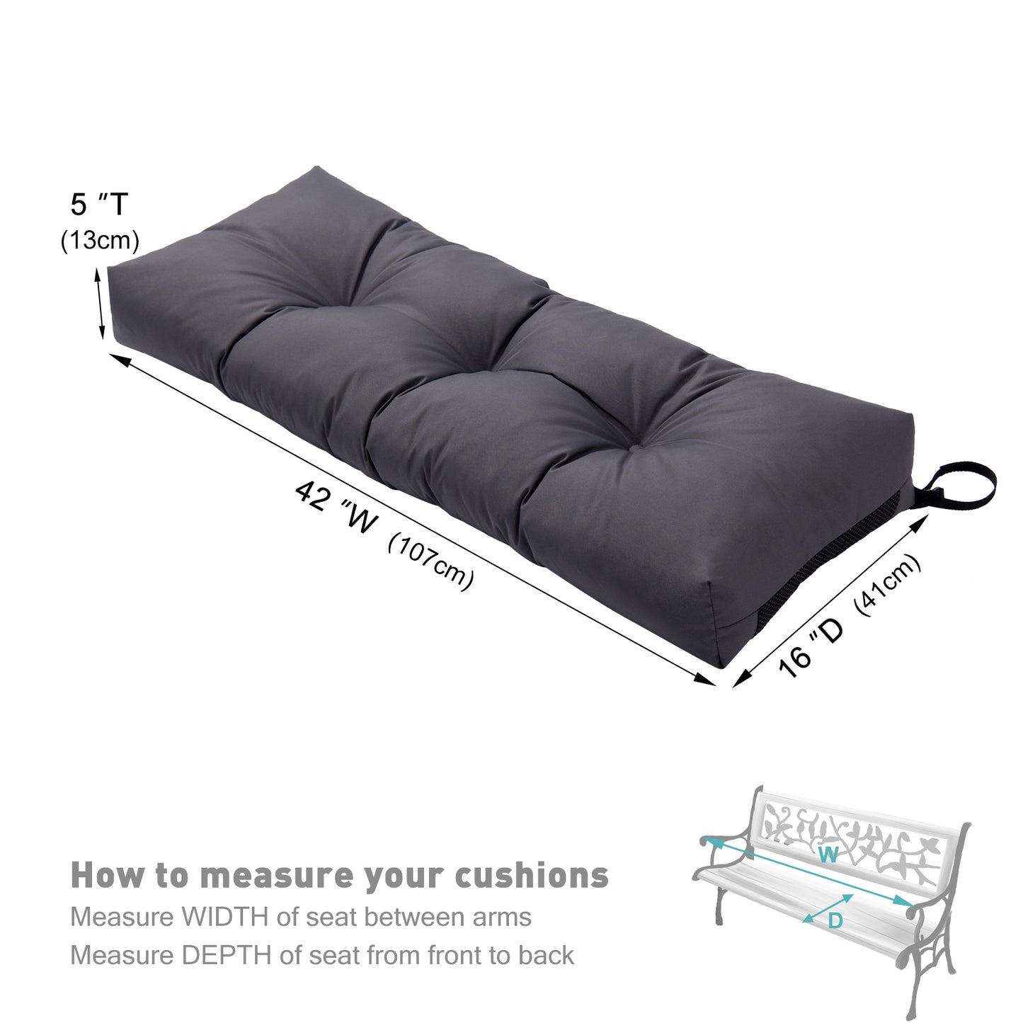 Water-Resistant Bench Cushion