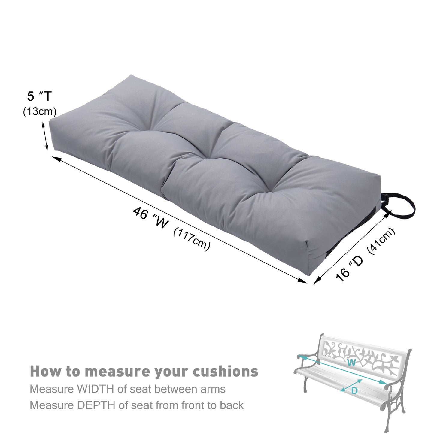 Water-Resistant Bench Cushion